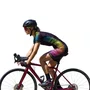 MACAQUINHO CICLISMO FEMININO FURBO RAINBOW EVO M
