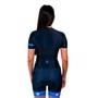 MACAQUINHO CICLISMO FEMININO FURBO SHAPE HT90 PRETO/AZUL P