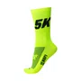 MEIA PARA CORRIDA E CICLISMO HUPI 5K AMARELO NEON
