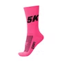MEIA PARA CORRIDA E CICLISMO HUPI 5K ROSA