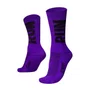MEIA PARA CORRIDA E CICLISMO HUPI RUN ROXO/PRETO ESPORTIVA