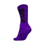 MEIA PARA CORRIDA E CICLISMO HUPI RUN ROXO/PRETO ESPORTIVA