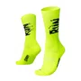 MEIA PARA CORRIDA E CICLISMO HUPI RUN SPLASH AMARELO NEON