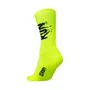 MEIA PARA CORRIDA E CICLISMO HUPI RUN SPLASH AMARELO NEON