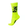 MEIA PARA CORRIDA E CICLISMO HUPI RUN SPLASH AMARELO NEON