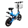 MINI BICICLETA ELETRICA E-BIKE V1 POTENCIA 350W ARO 14 AZUL