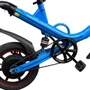 MINI BICICLETA ELETRICA E-BIKE V1 POTENCIA 350W ARO 14 AZUL