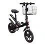 MINI BICICLETA ELETRICA E-BIKE V1 POTENCIA 350W ARO 14 PRETA