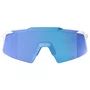 OCULOS 100% AEROCRAFT - MATTE WHITE - HIPER BLUE MIRROR LENS