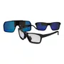 OCULOS CICLISMO HB PRESTO GRAPHENE LENTE BLUE CHROME