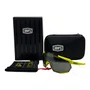 ÓCULOS ESPORTIVO 100% RACETRAP SOFT TACT BANANA  BLACK LENS