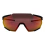 ÓCULOS ESPORTIVO 100% RACETRAP SOFT TACT BLACK RED LENS