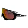 ÓCULOS ESPORTIVO 100% SPEEDTRAP SOFT TACT BLACK RED LENS