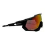 ÓCULOS ESPORTIVO 100% SPEEDTRAP SOFT TACT BLACK RED LENS