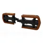 PEDAL MTB 1/2 ROSCA FINA PLASTICO PRETO/MARROM