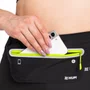POCHETE DE CORRIDA HUPI SLIM RUNNING PRETA ZÍPER AMARELO