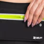 POCHETE DE CORRIDA HUPI SLIM RUNNING PRETA ZÍPER AMARELO