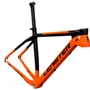 QUADRO ARO 29 CARBONO MTB LENISTER LARANJA/PRETO EIXO 9MM