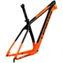 QUADRO ARO 29 CARBONO MTB LENISTER LARANJA/PRETO EIXO 9MM