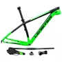QUADRO ARO 29 CARBONO MTB LENISTER VERDE/PRETO EIXO 9MM