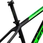 QUADRO ARO 29 CARBONO MTB LENISTER VERDE/PRETO EIXO 9MM