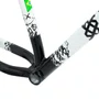 QUADRO HUPI STRIP BRANCO/PRETO GANCHEIRA HORIZONTAL WHEELING