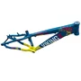 QUADRO VIKINGX TUFF X-25 ARO 26 AZUL/AMARELO WHEELING/GRAU