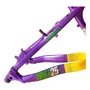 QUADRO VIKINGX TUFF X-25 ARO 26 ROXO/AMARELO/VERDE WHEELING